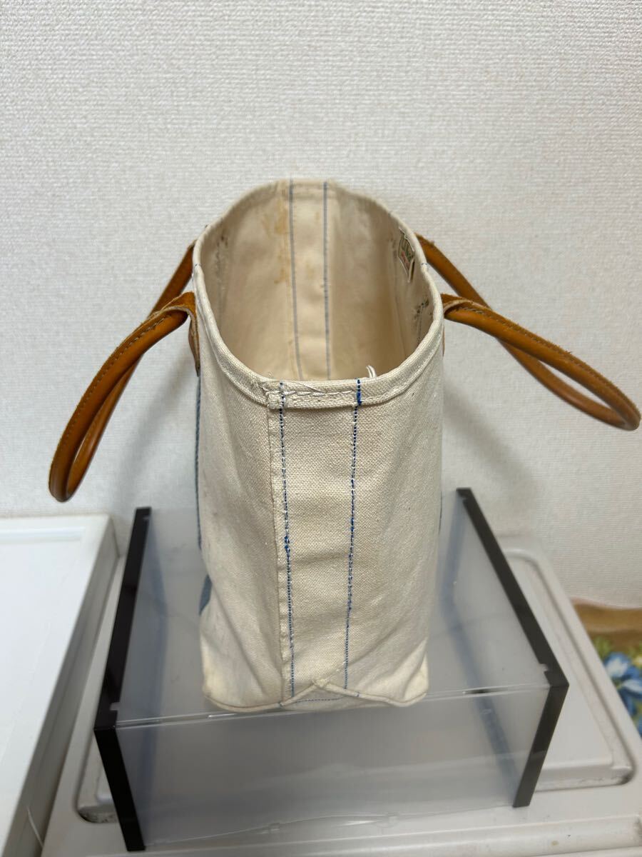 激レア ファクトリーストアタグ 80s L L Bean レザーハンドル トート