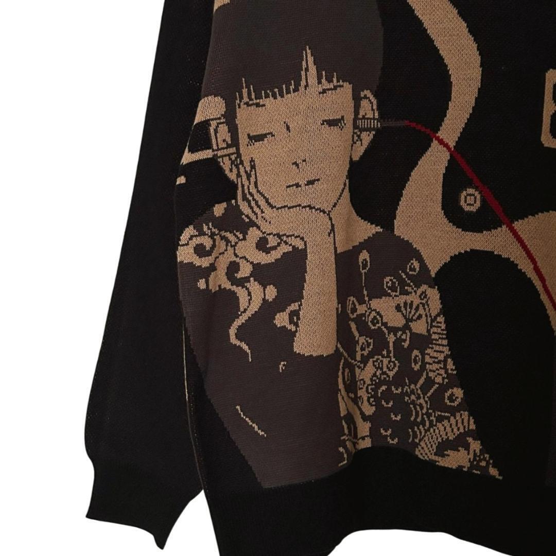 グラニフ 中村佑介 ニット XLサイズ Re 繋がる ウォッシャブルジャ