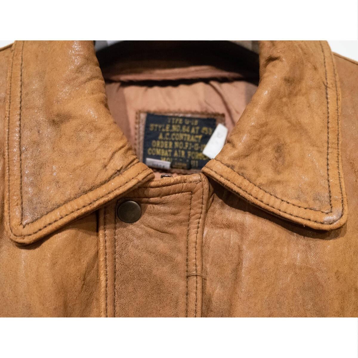 40 L / 90s UNKNOWN TYPE G-1 B フライトジャケット 革ジャン レザー