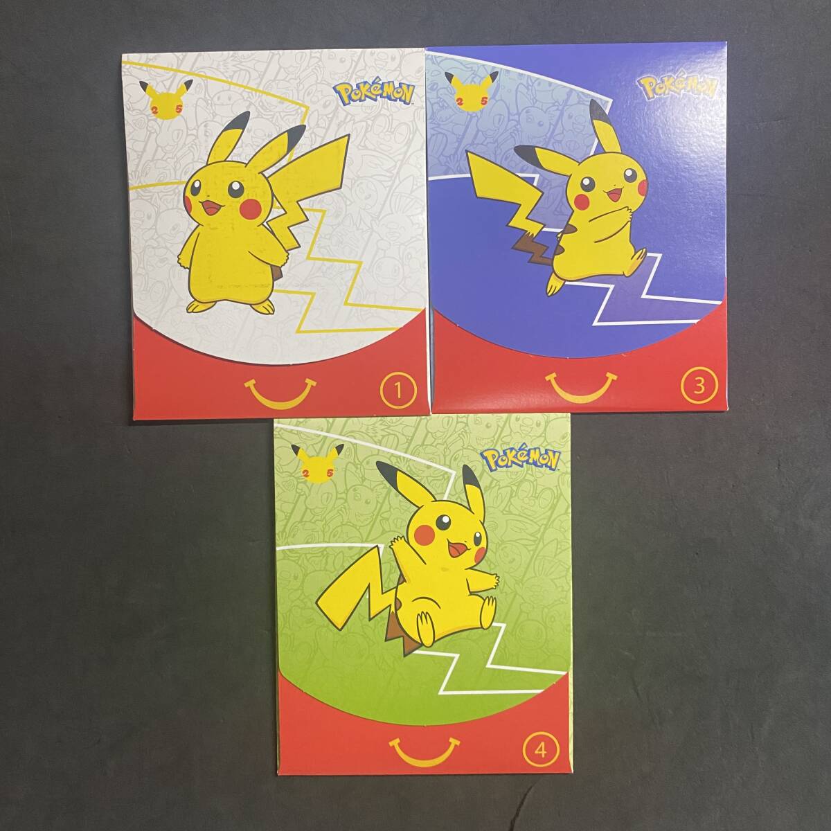 英語版)ポケモン25周年 海外マクドナルド限定パック 3パックセット