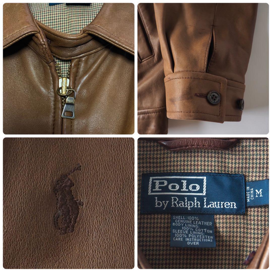 ラルフローレン Ralph Lauren レザージャケット シングルライダース