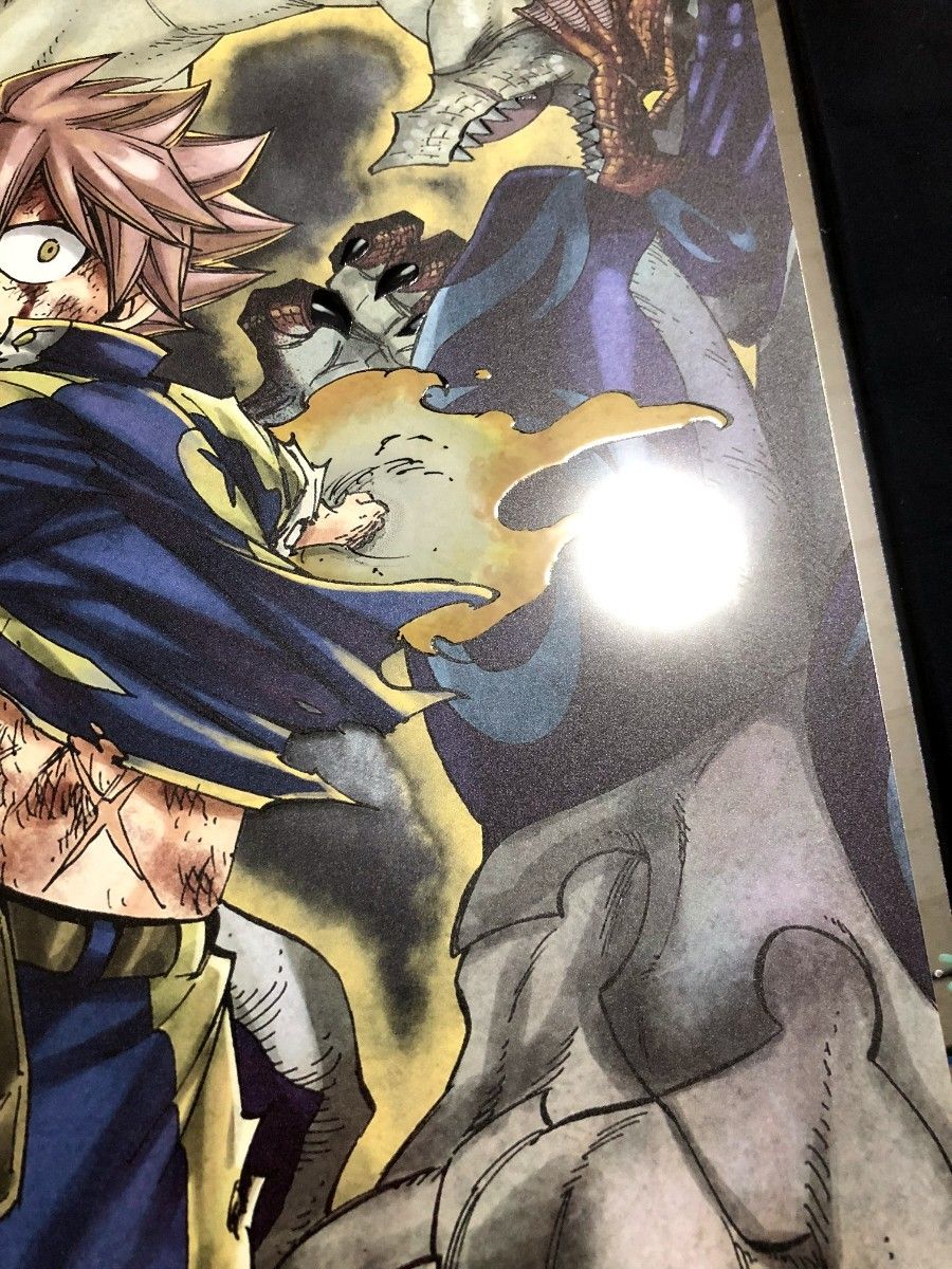 真島ヒロ フェアリーテイル 版画 サイン入り 希望と絶望の翼 ナツ