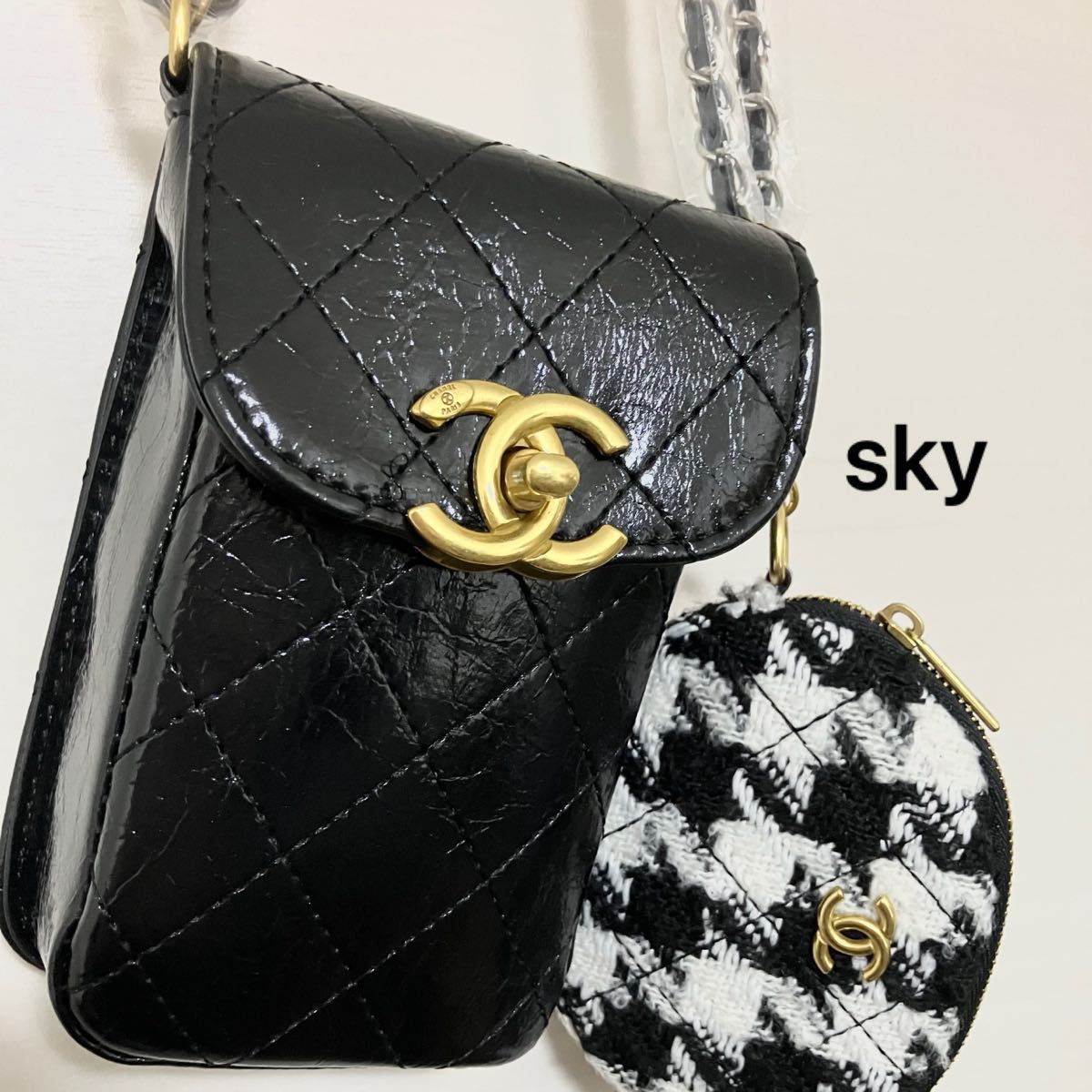 新品 CHANEL シャネル ノベルティ ショルダーバッグ スマホポーチ