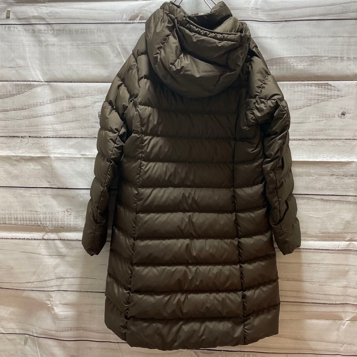 mont-bell トラベルダウンロングコート ダウンコート 茶色 EX800