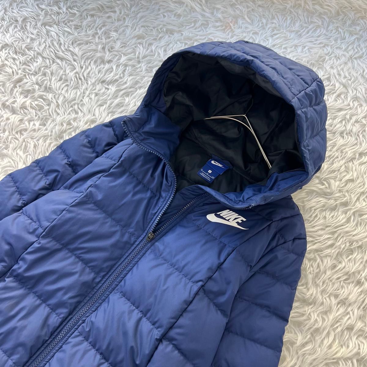 NIKE/ナイキ 男女兼用 ロングタウンコート ベンチコート ネイビー S