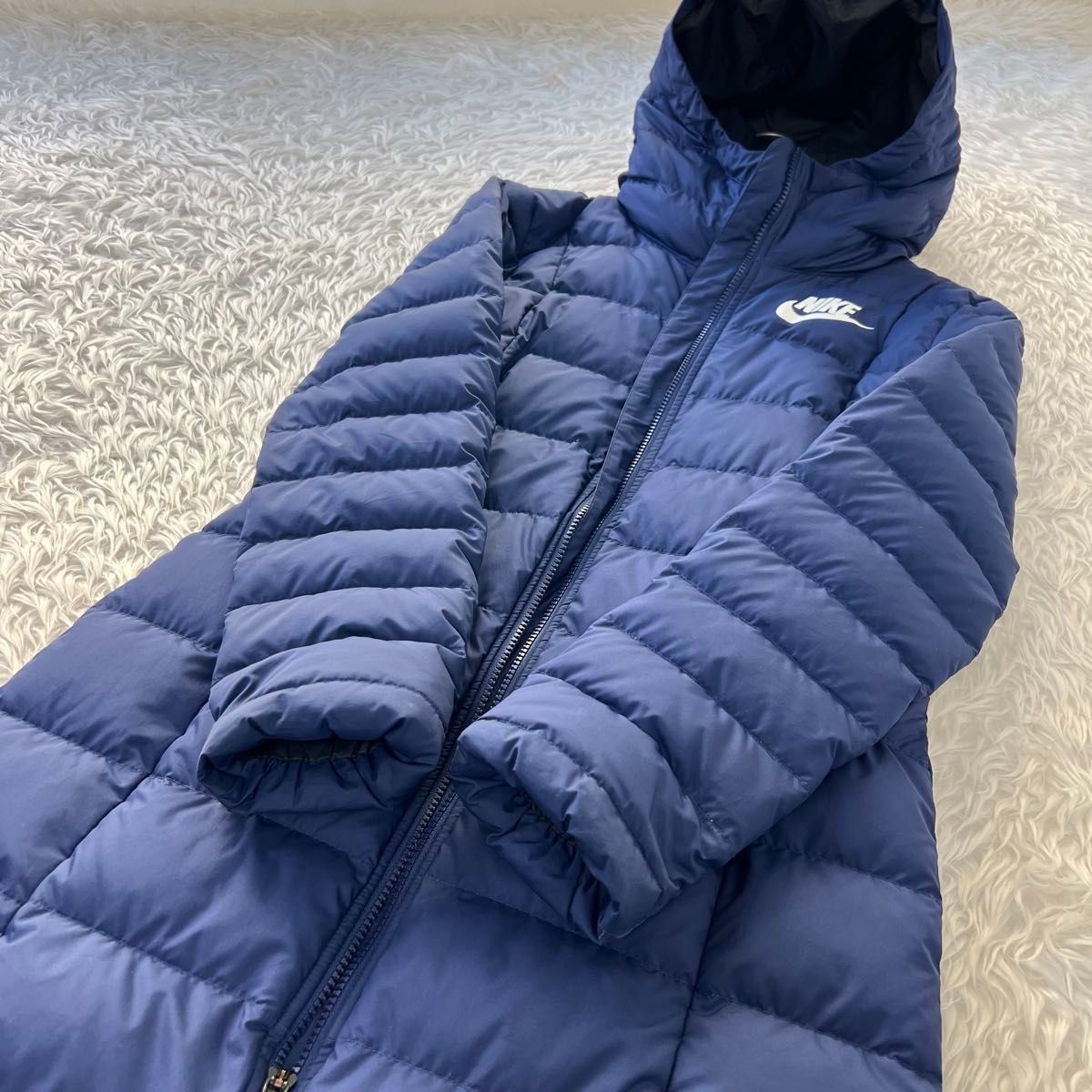 NIKE/ナイキ 男女兼用 ロングタウンコート ベンチコート ネイビー S