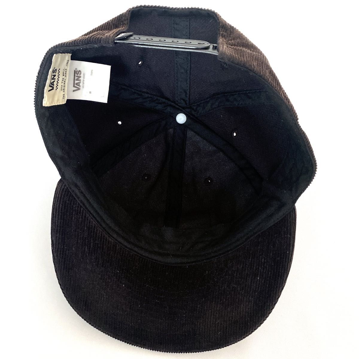 VANS vans バンズ コーデュロイキャップ 帽子ブラック フェード 深め