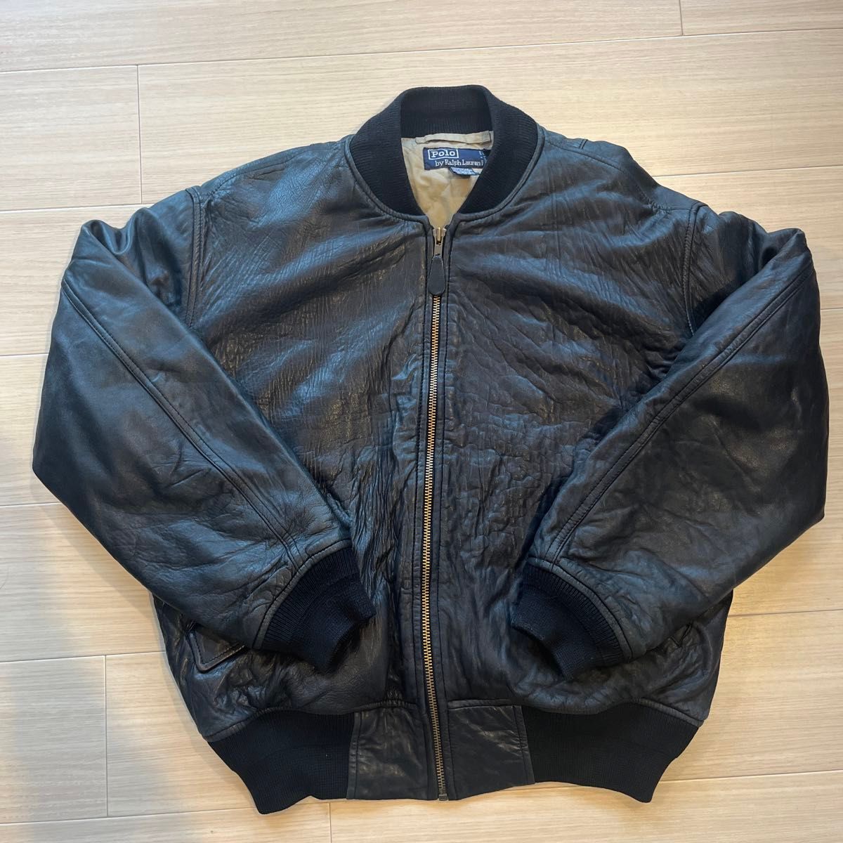 超美品 90s Polo by Ralph Lauren レザージャケット ボンバー