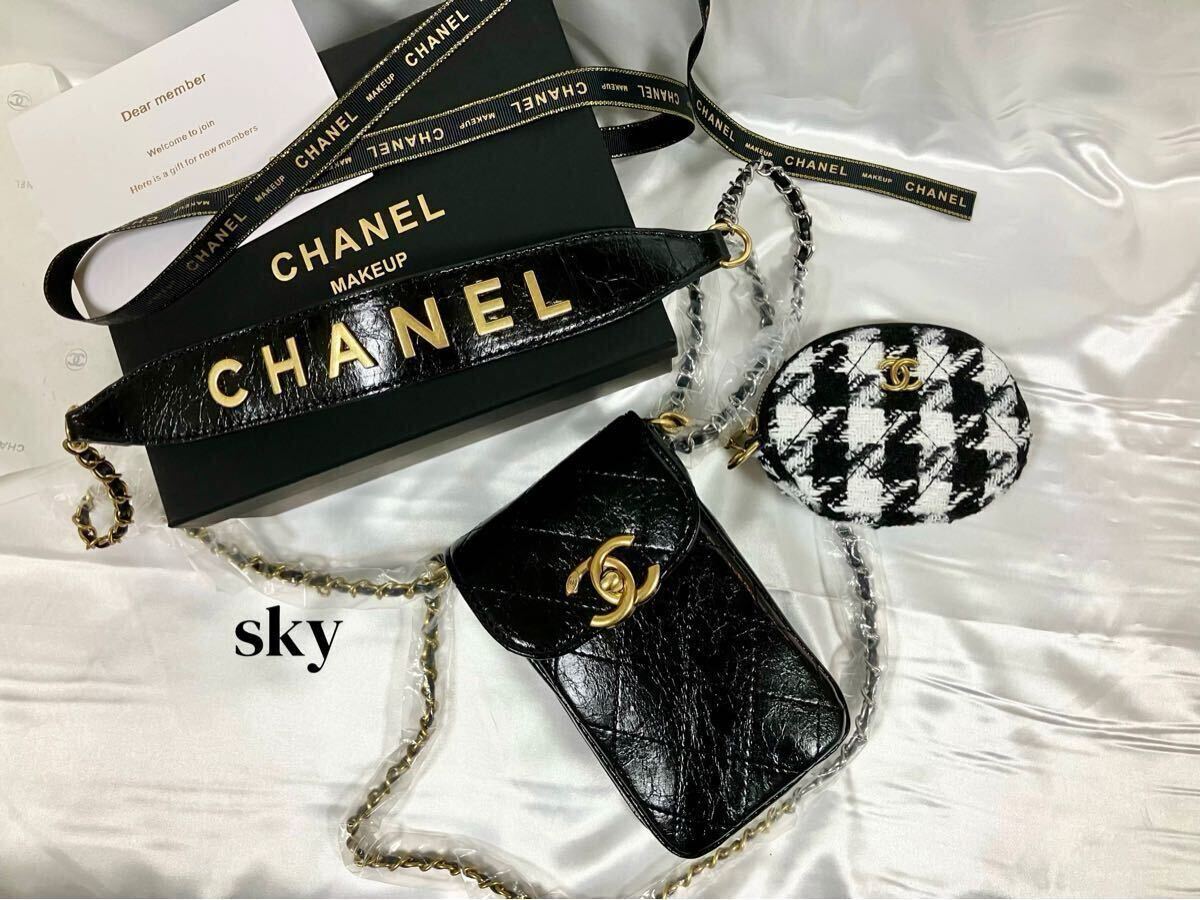 新品 シャネル ノベルティ CHANEL ショルダーバッグ スマホポーチ ミニ