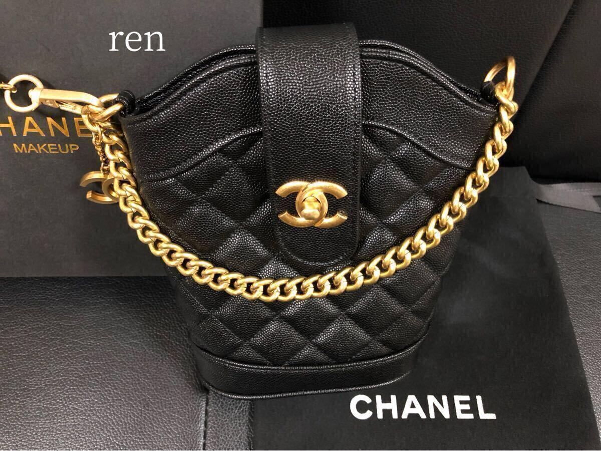 新品 CHANEL シャネル ノベルティ ショルダーバッグ ゴールドチェーン
