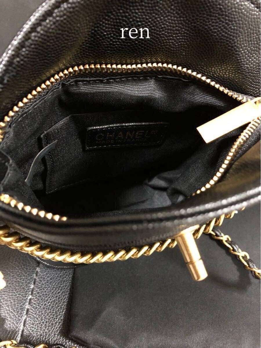 新品 CHANEL シャネル ノベルティ ショルダーバッグ ゴールドチェーン