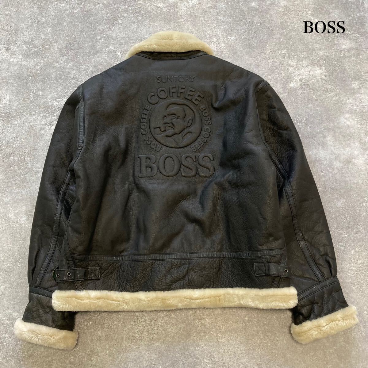 SUNTORY BOSS】非売品 サントリー ボスジャン B-3 フライトジャケット
