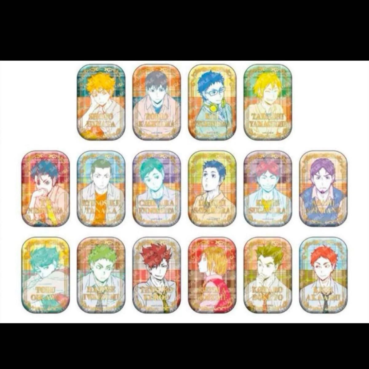 ハイキュー スクエア 缶バッジ オフショット カラー 第一弾 セブン