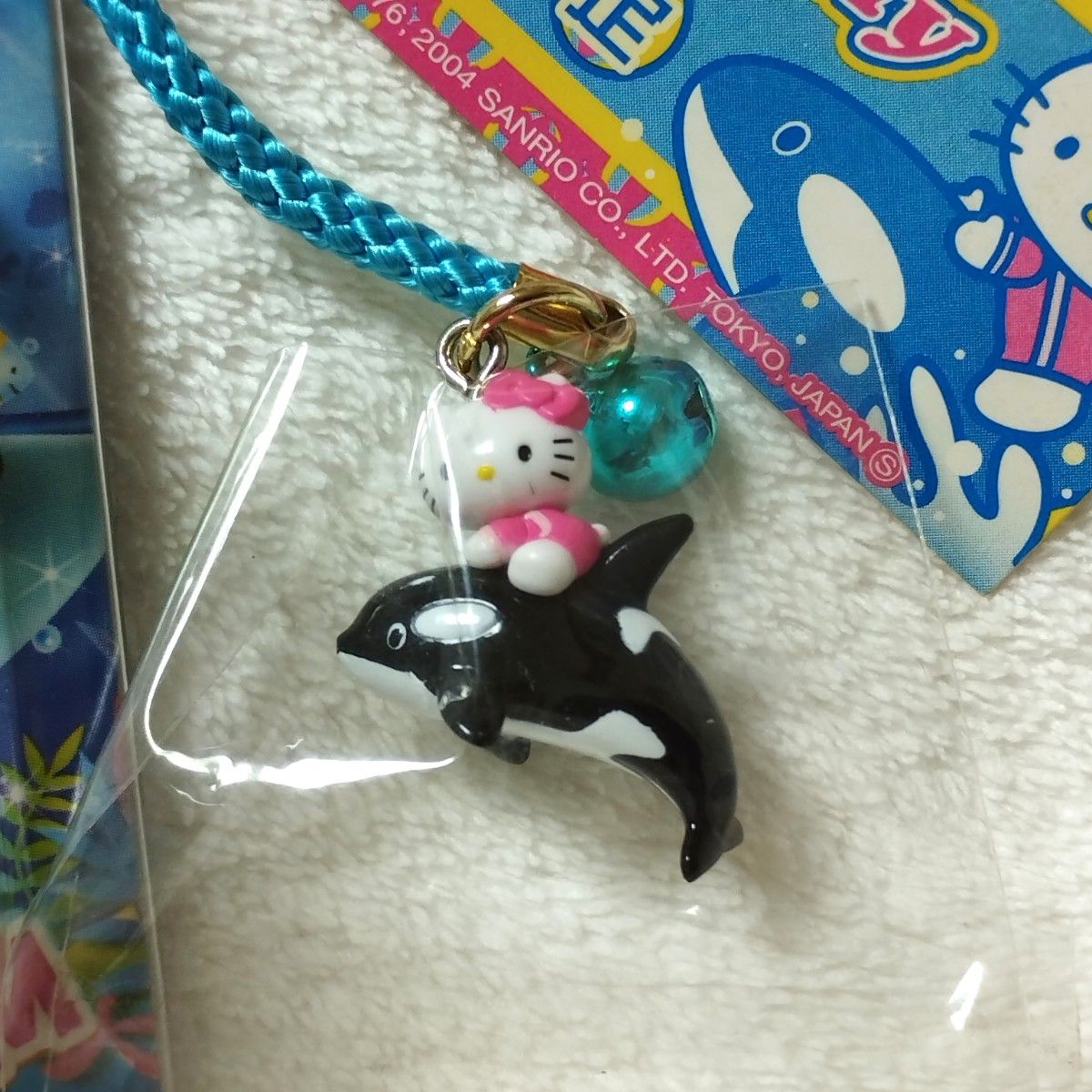 ご当地キティ 水族館限定 シャチ エイ ストラップ ファスナー