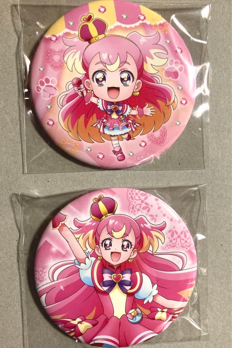 わんだふるぷりきゅあ マルイ ハート缶バッジ 犬飼こむぎ 80個 わんだ