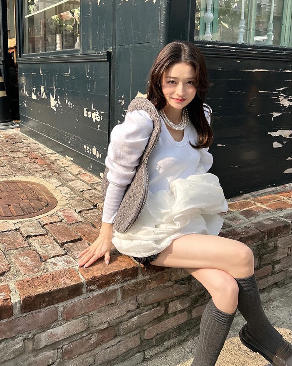 最終下げ ラスト1点 Bibiy AMELIE PEPURAMU KNIT｜Yahoo!フリマ（旧