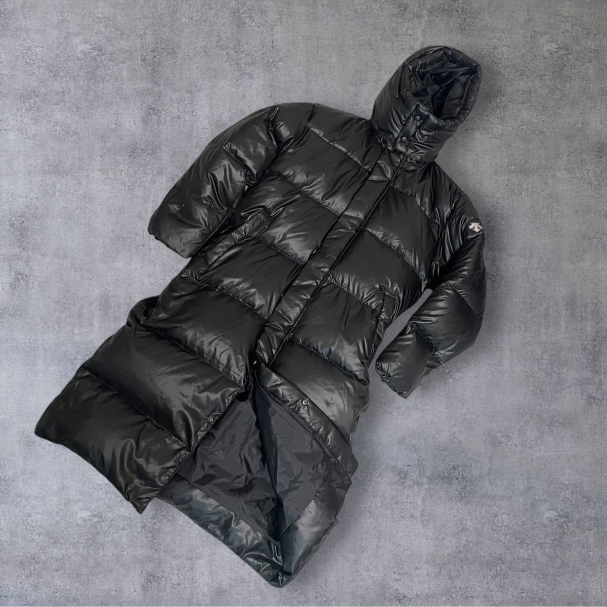 美品】DESCENTE デサント ロングダウンコート ベンチコート 肉厚 M