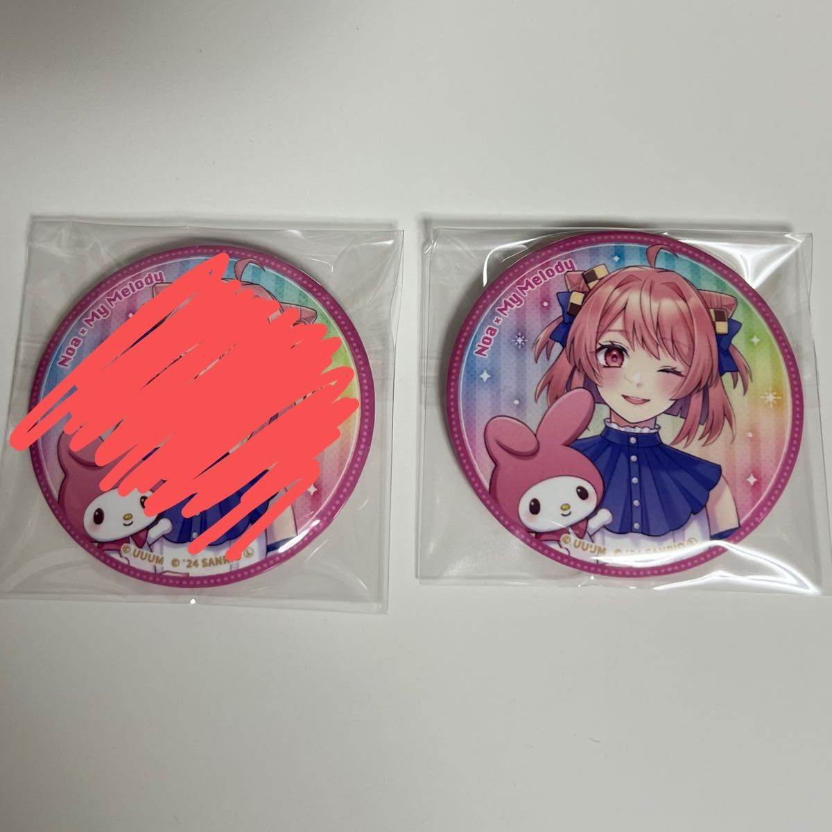 カラフルピーチ のあ サンリオ 缶バッジ からぴち｜Yahoo!フリマ（旧