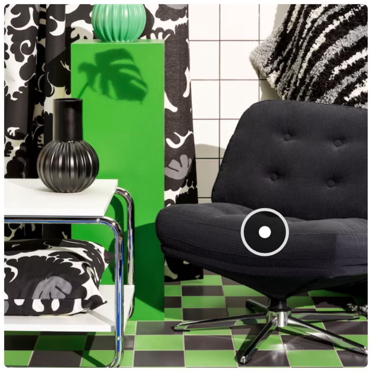 新品 未開封】イケア IKEA ディヴリンゲ 回転パーソナルチェア 北欧風