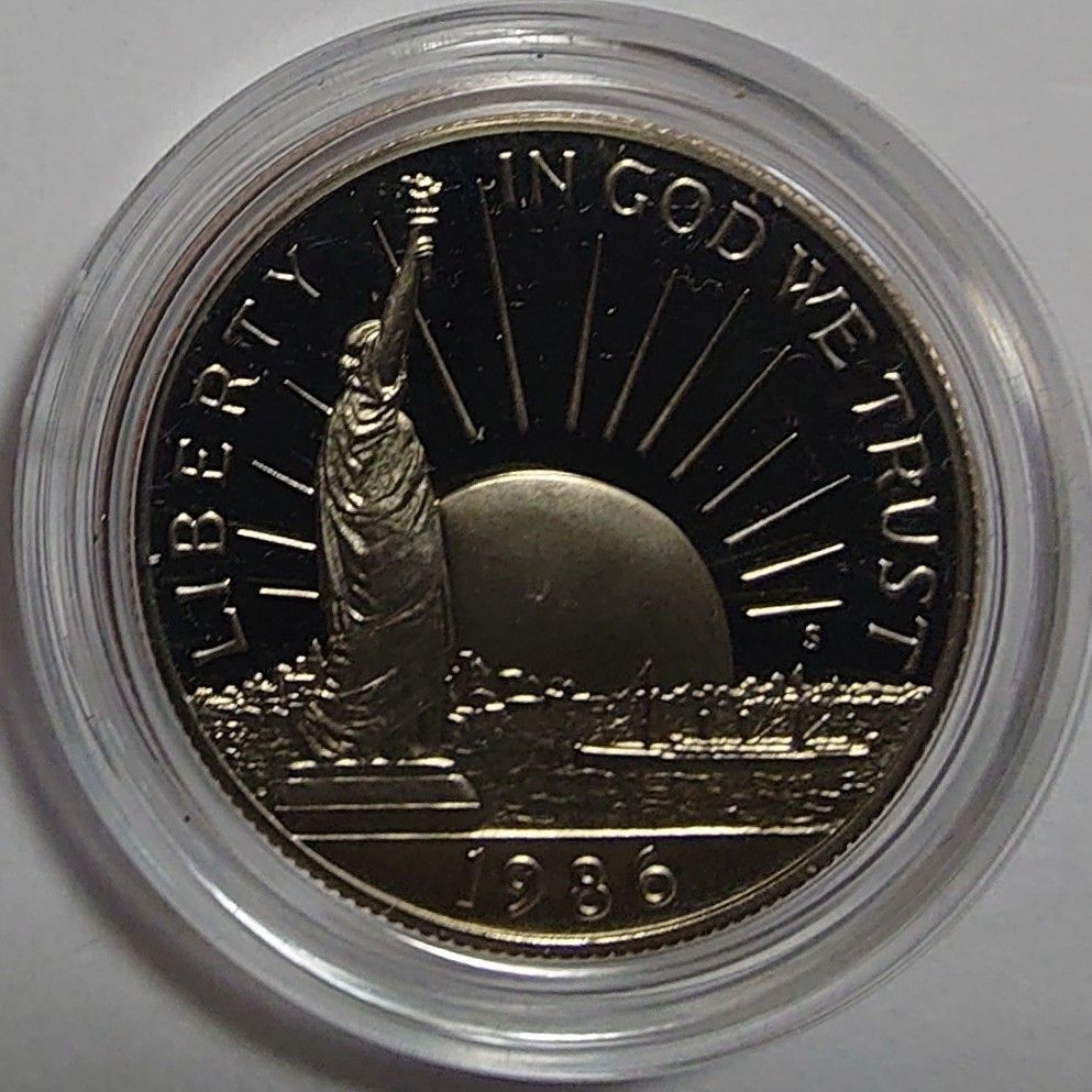 1986年 アメリカ銀貨 1ドル リバティ記念銀貨＋ハーフダラー＋建国記念