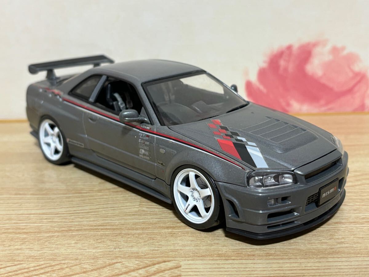送料無料 1/24 日産 スカイライン GT-R R34 Z-tune ミニカー
