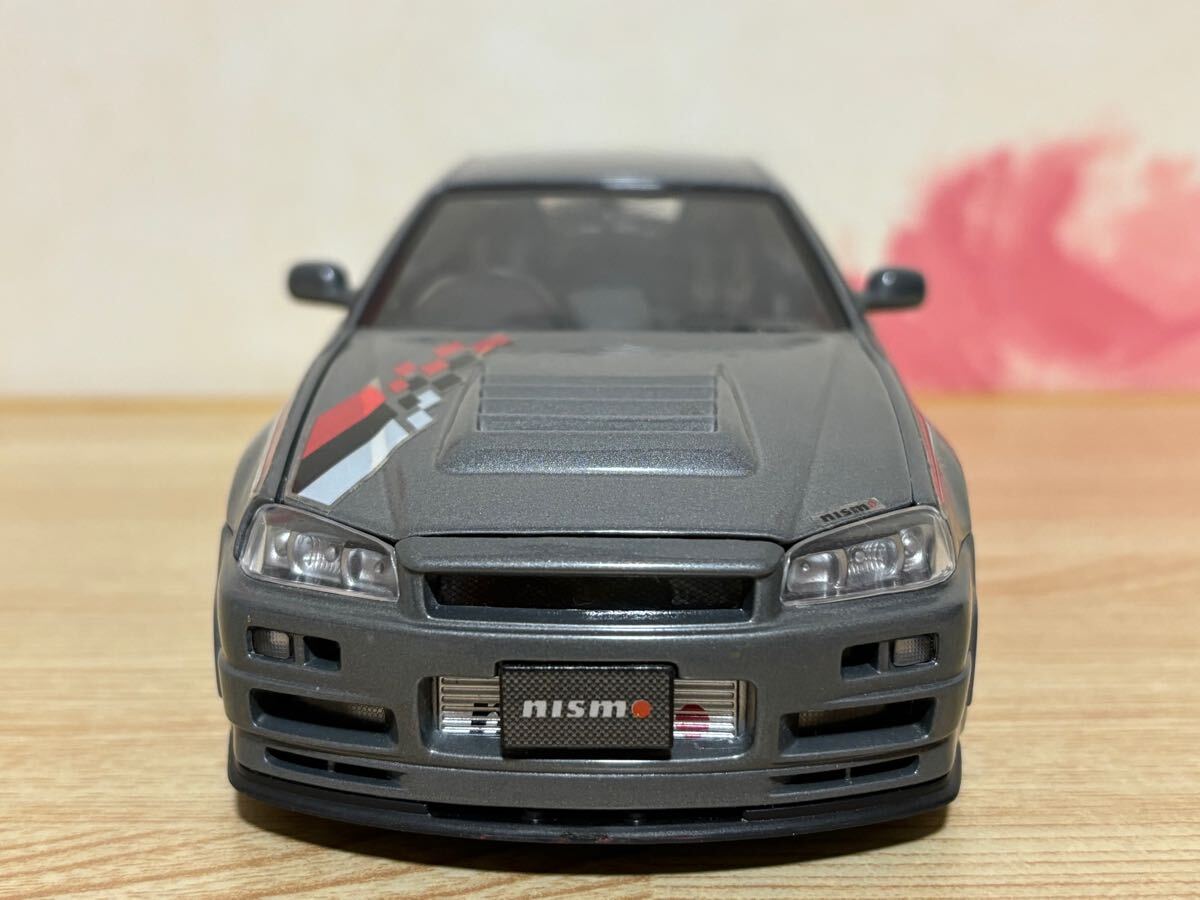 送料無料 1/24 日産 スカイライン GT-R R34 Z-tune ミニカー