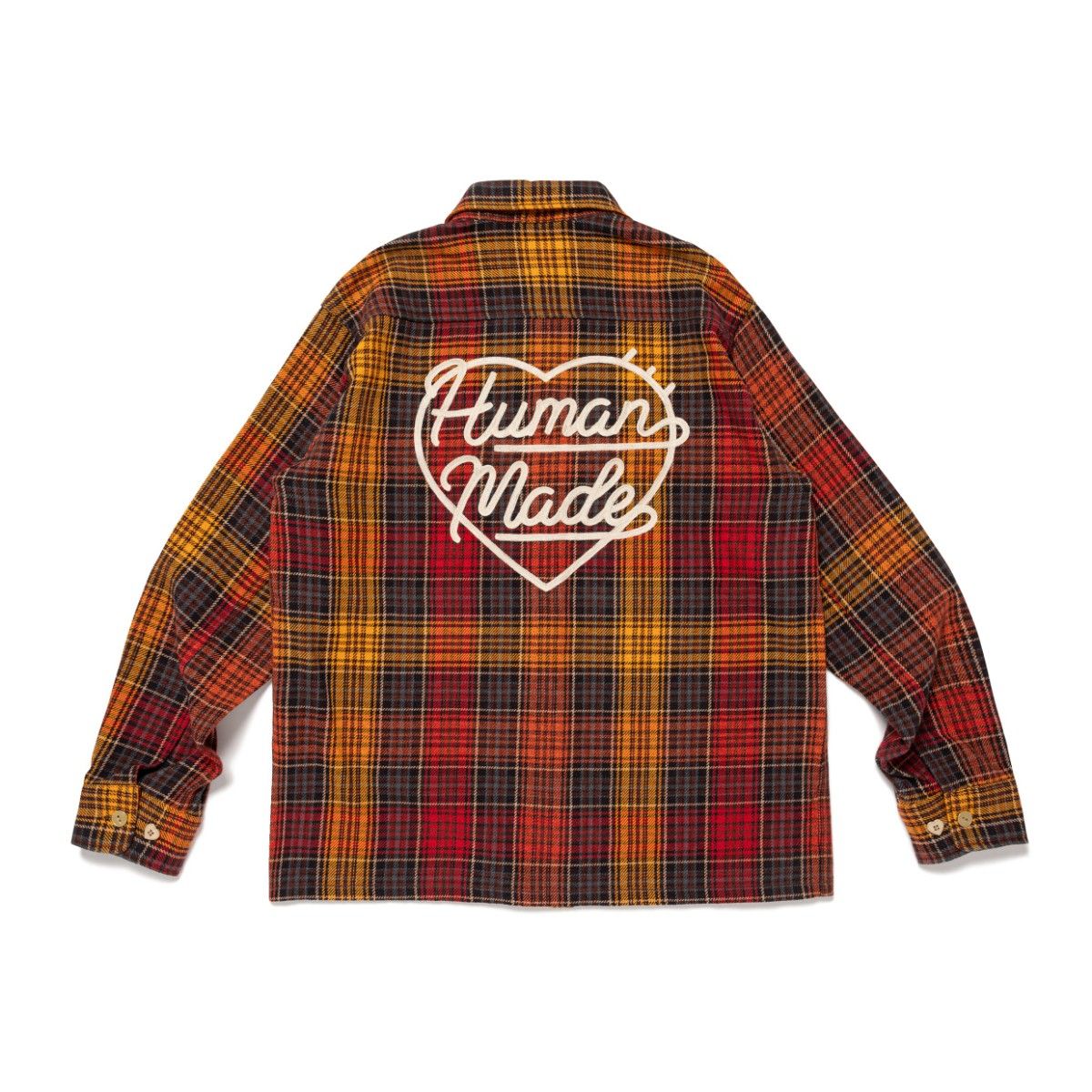 サイズM HUMAN MADE CHECK SHIRT RED ネルシャツ チェックシャツ
