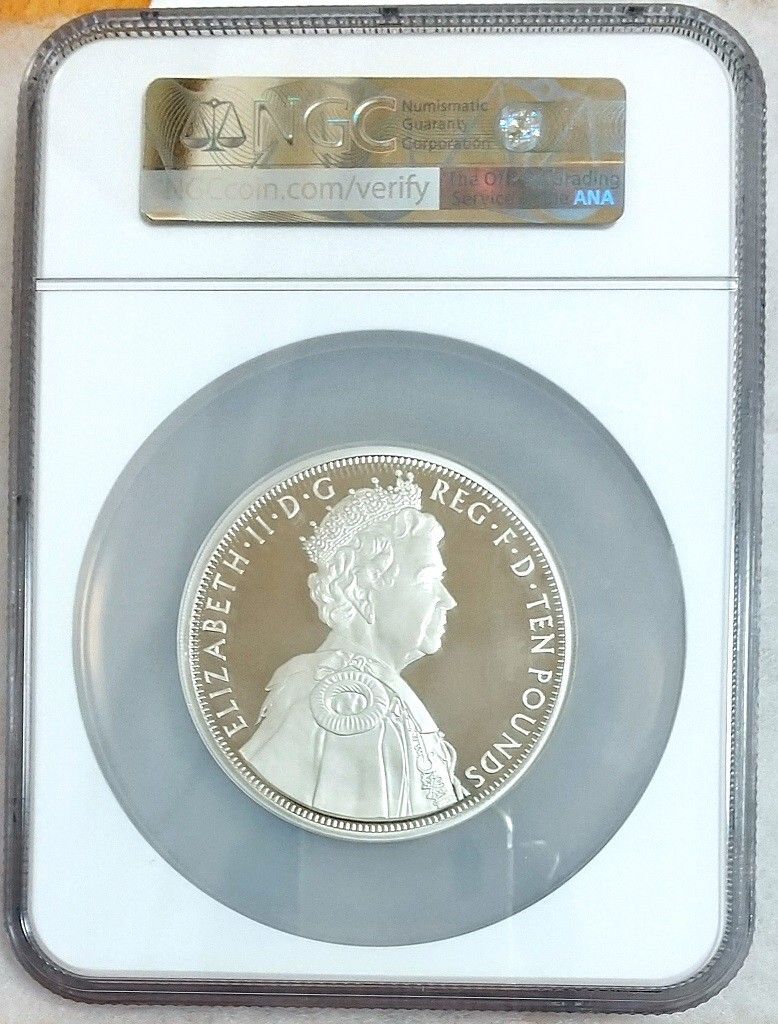 2012年 イギリス ダイヤモンドジュビリー 10ポンド 5オンス プルーフ