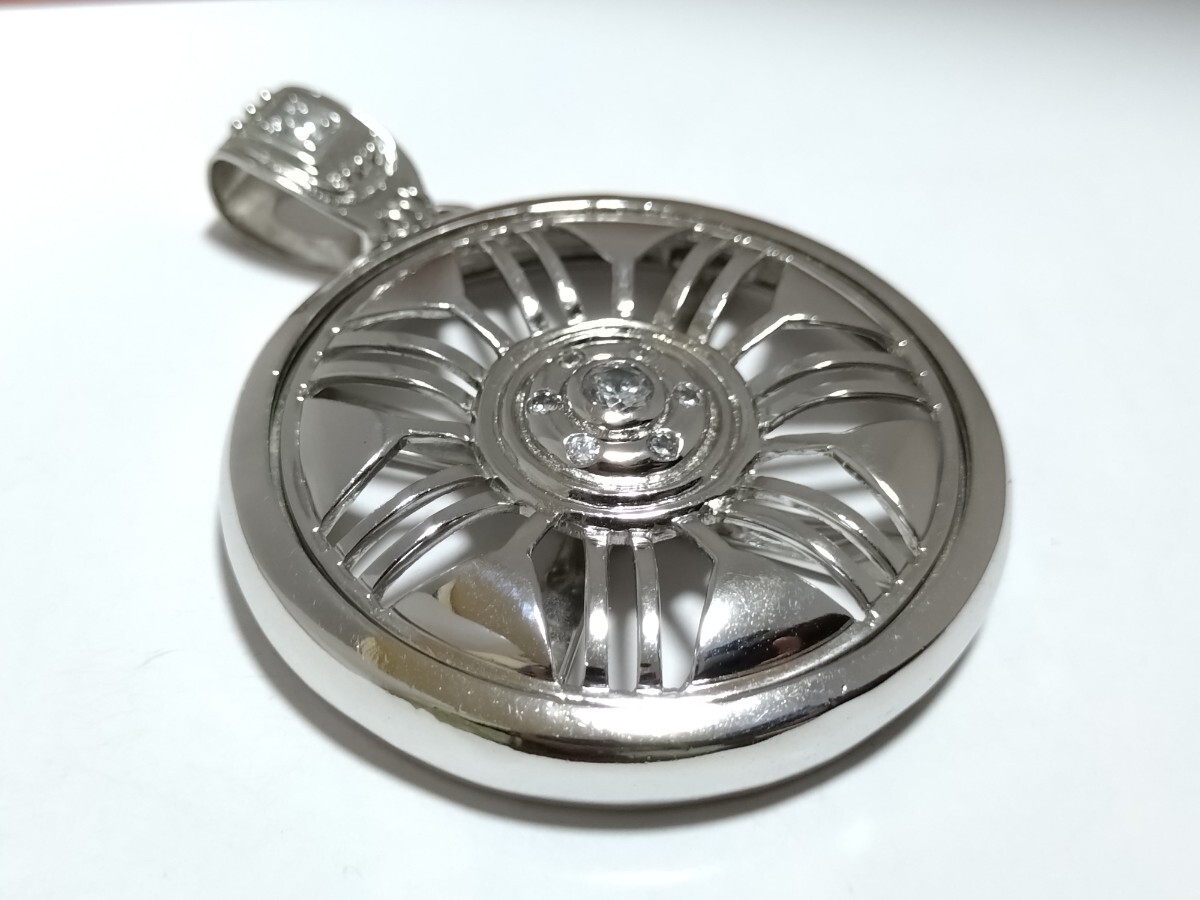 AVALANCHE】STERLING SILVER 925特大サイズスピナーホイールペンダント