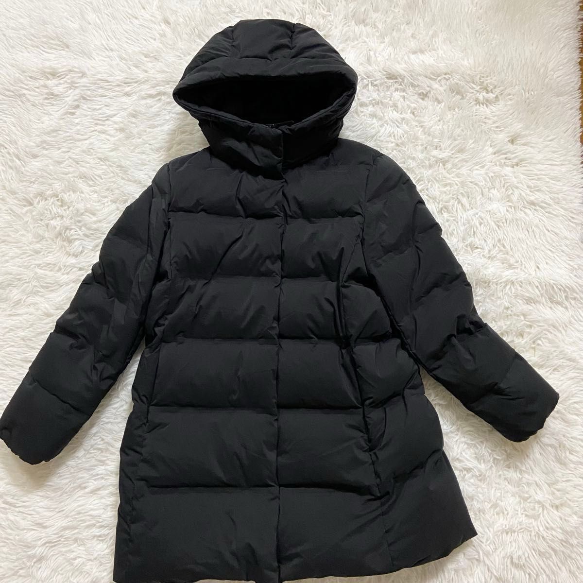 美品 ユニクロ 】シームレスダウンショートコート XL ブラック 黒