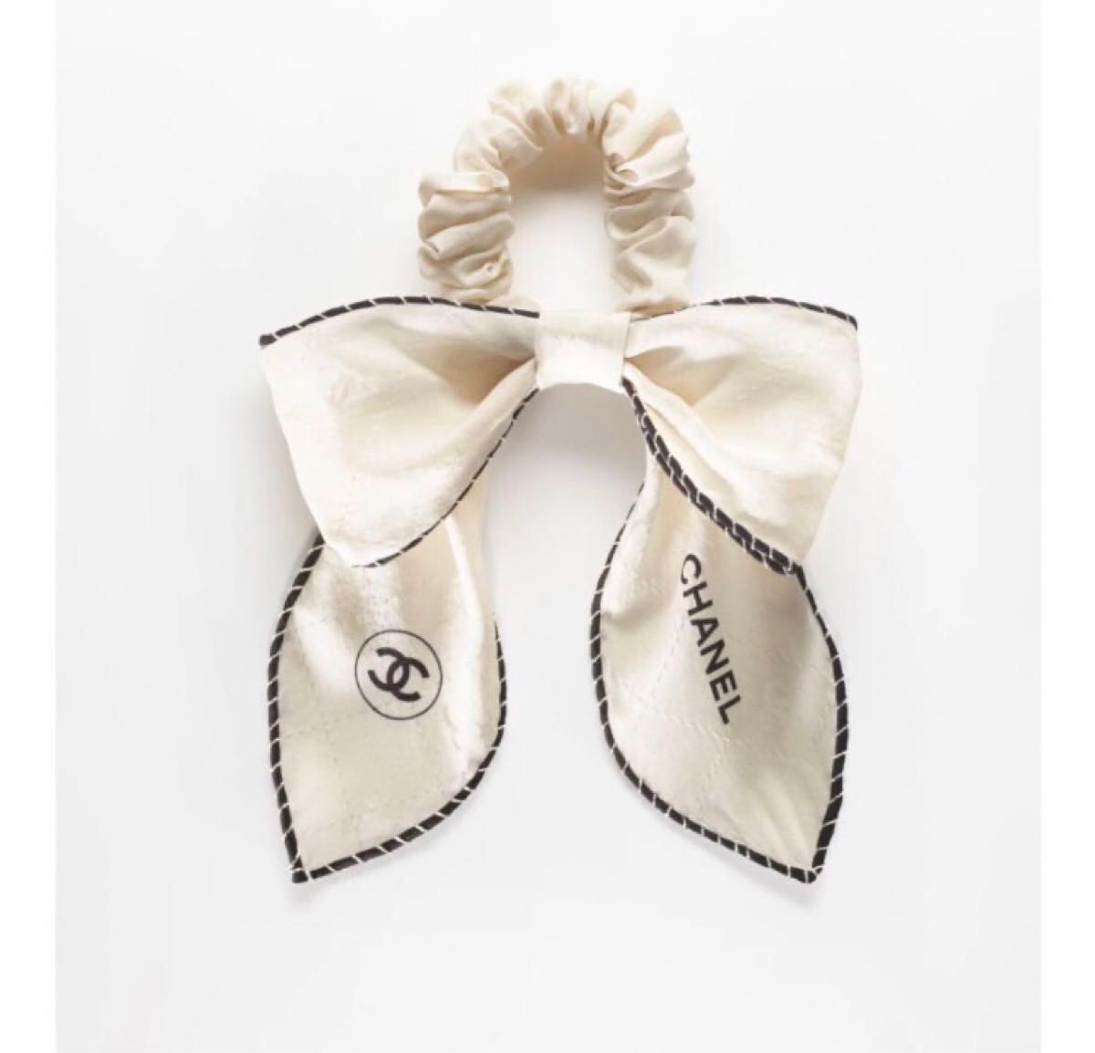 値下げ中 Chanel シャネル シャネルヘアアクセサリー シュシュ リボン