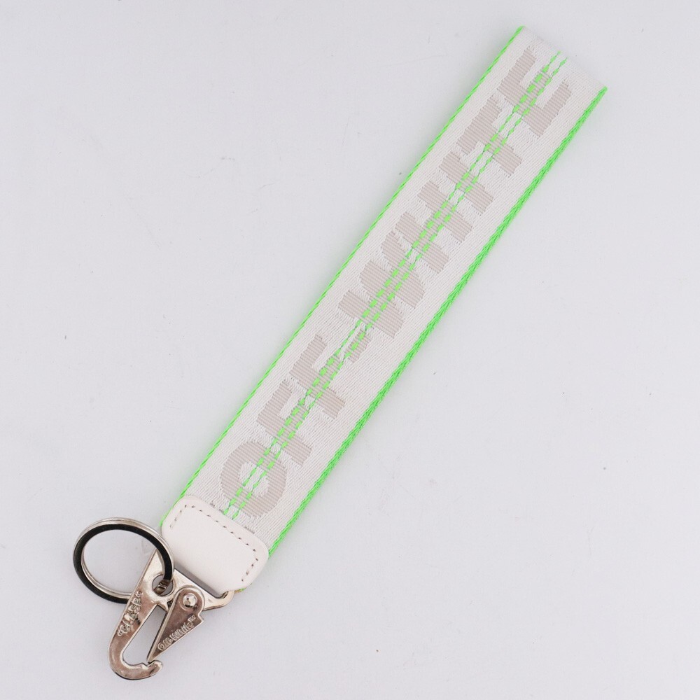 オフホワイト ラバー インダストリアル キーチェーン キーホルダー