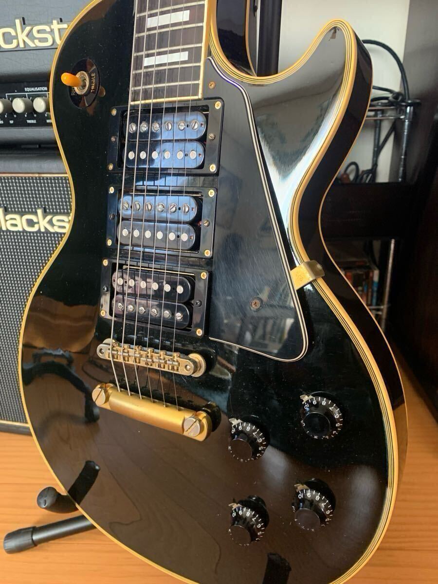 Yahoo!オークション - Burny レスポールカスタム 3PU ダイヤモンドイ
