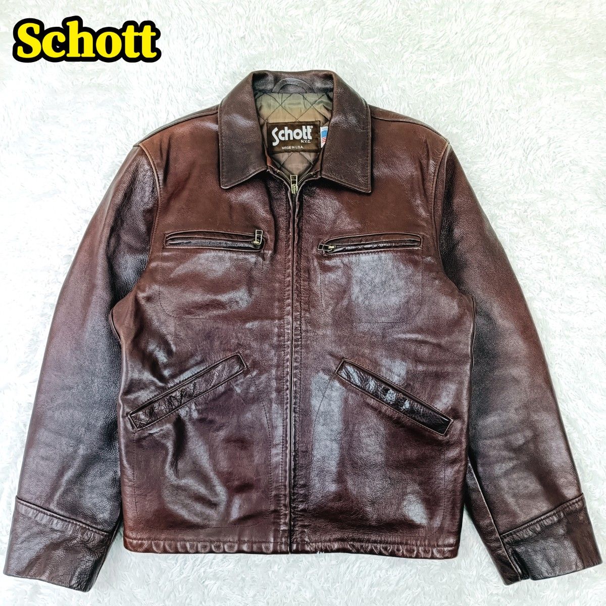 SCHOTT ショット 634 トラッカージャケット レザージャケット シングル