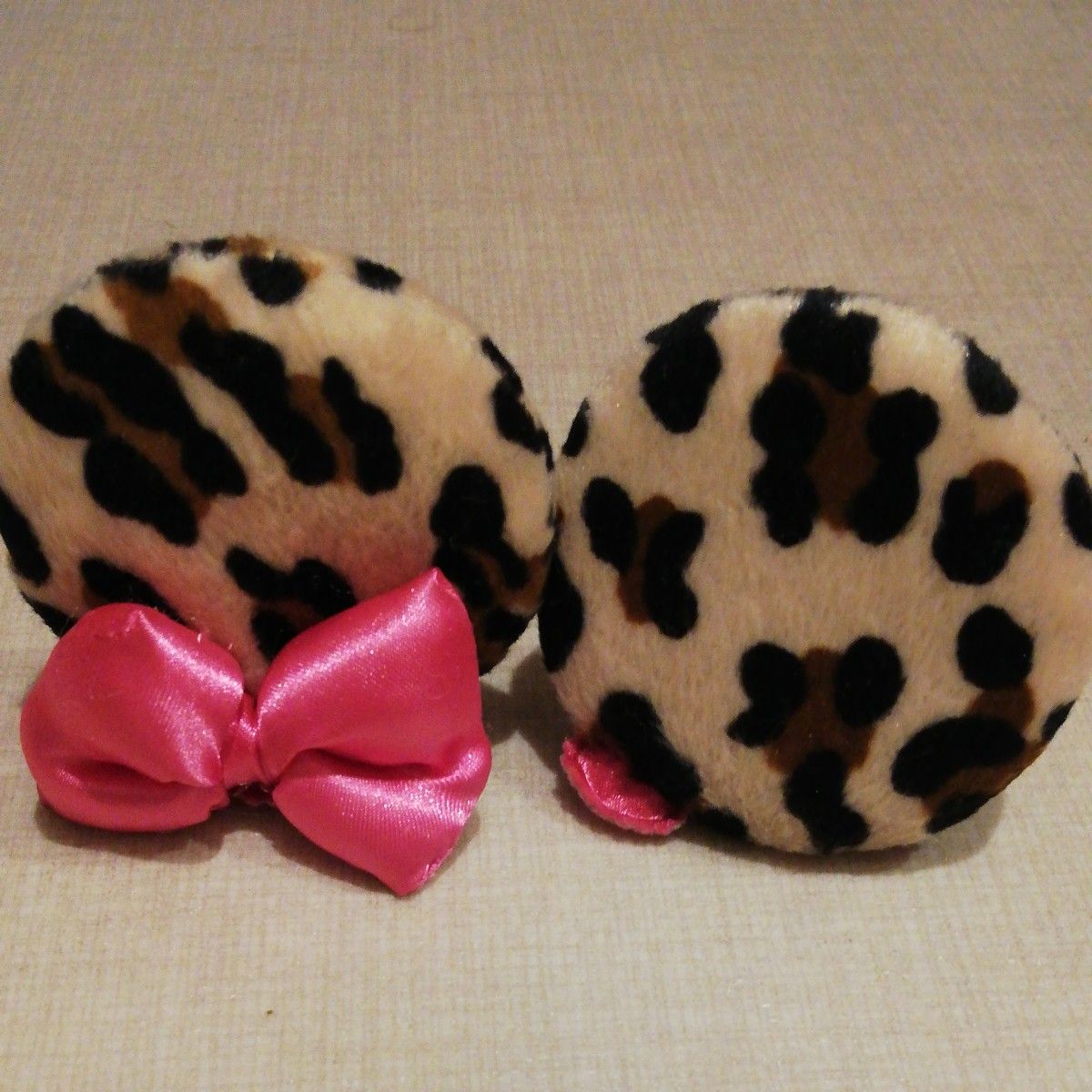 ディズニー 公式 ミニー ヒョウ柄 ヘアピン ヘアクリップ 髪どめ