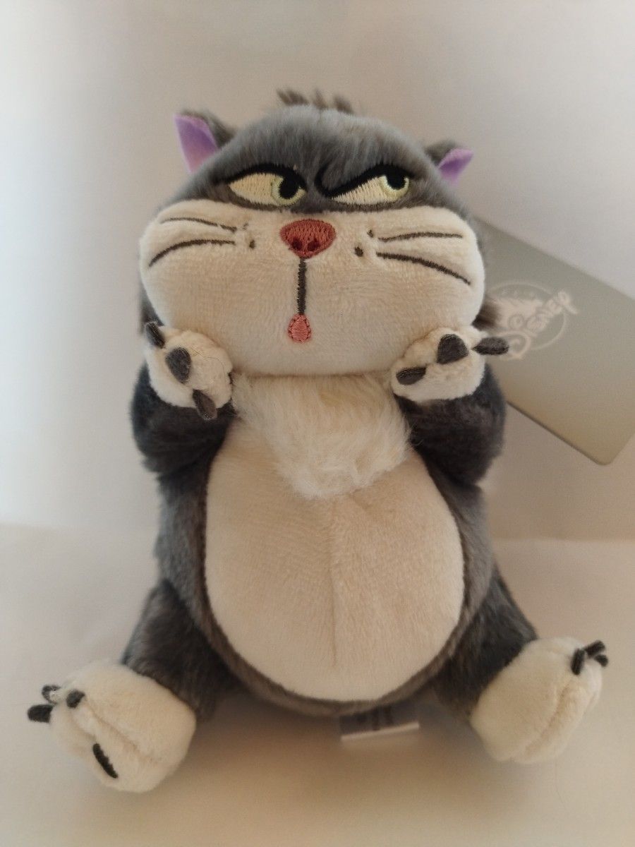 ディズニー ルシファー キーチェーン シンデレラ 猫 ぬいぐるみキー