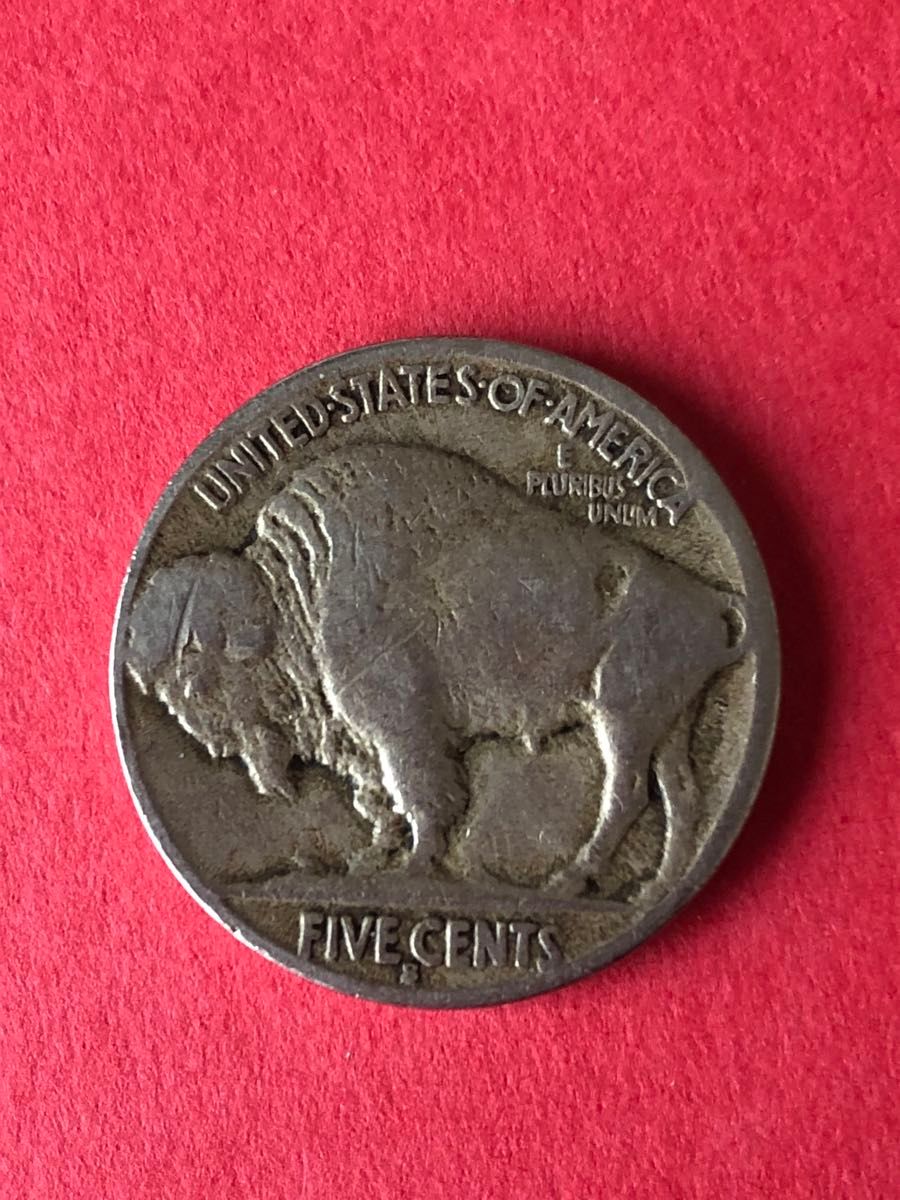 1936年 アメリカ インディアン バッファロー 5セント 硬貨 コイン