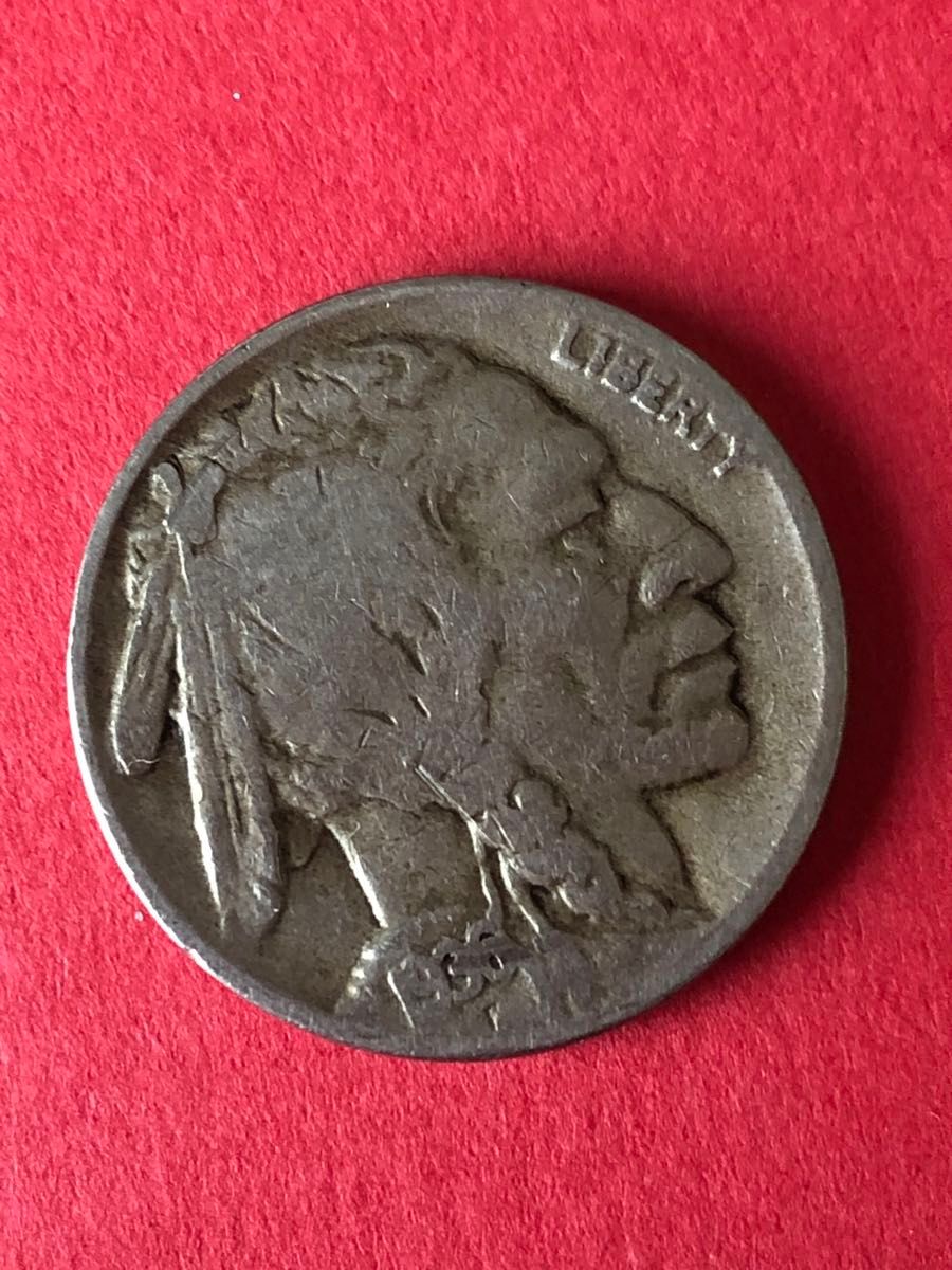 1936年 アメリカ インディアン バッファロー 5セント 硬貨 コイン