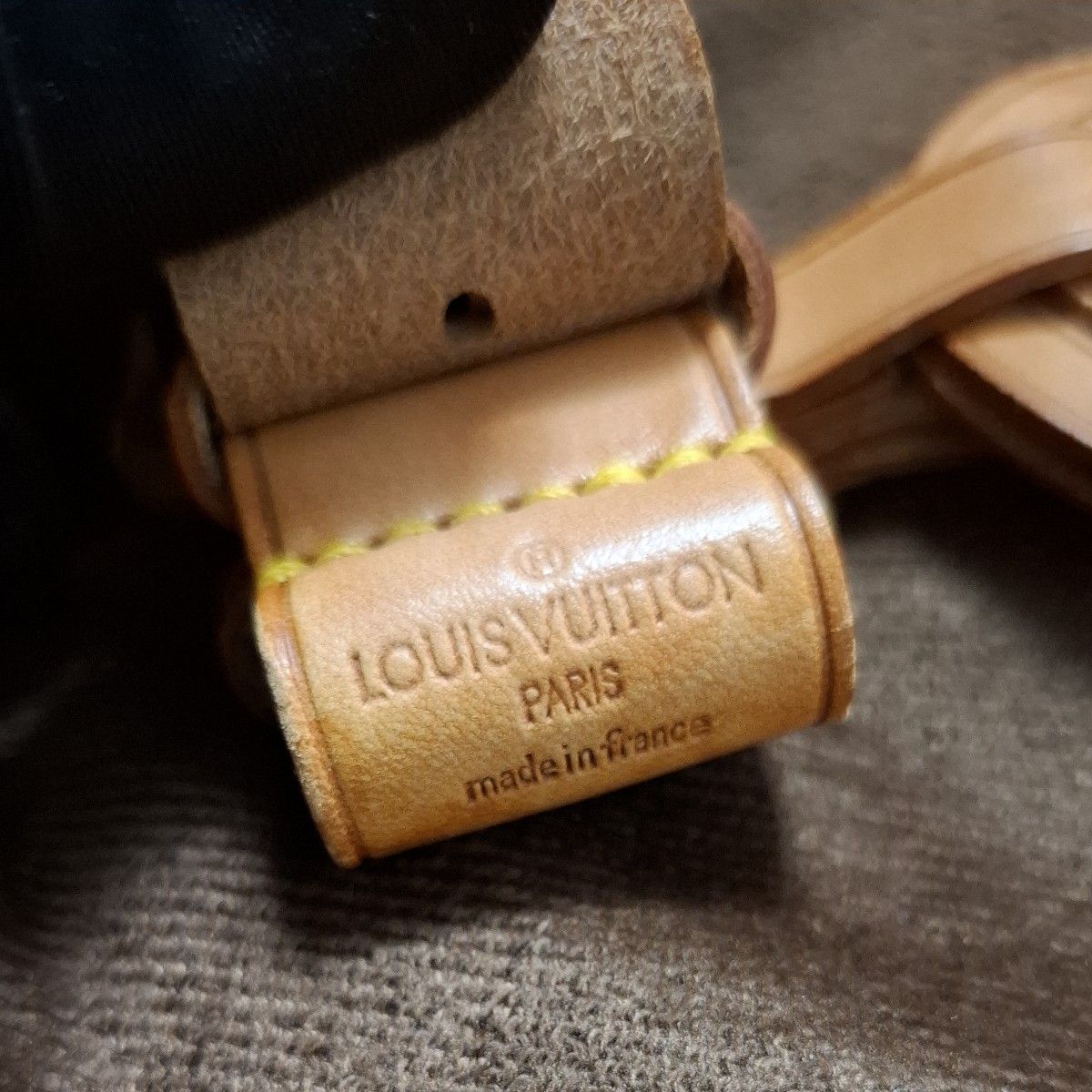 LOUIS VUITTON ルイヴィトン ヌメ革タグ 2個セット ネームタグ レザー