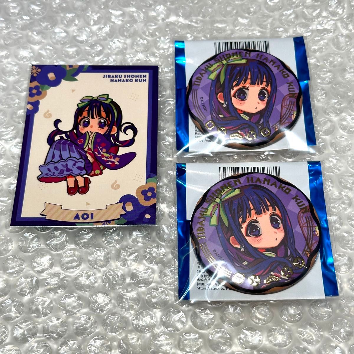 地縛少年花子くん 葵 缶バッジ 10周年記念 ミュージアム 特典 3点