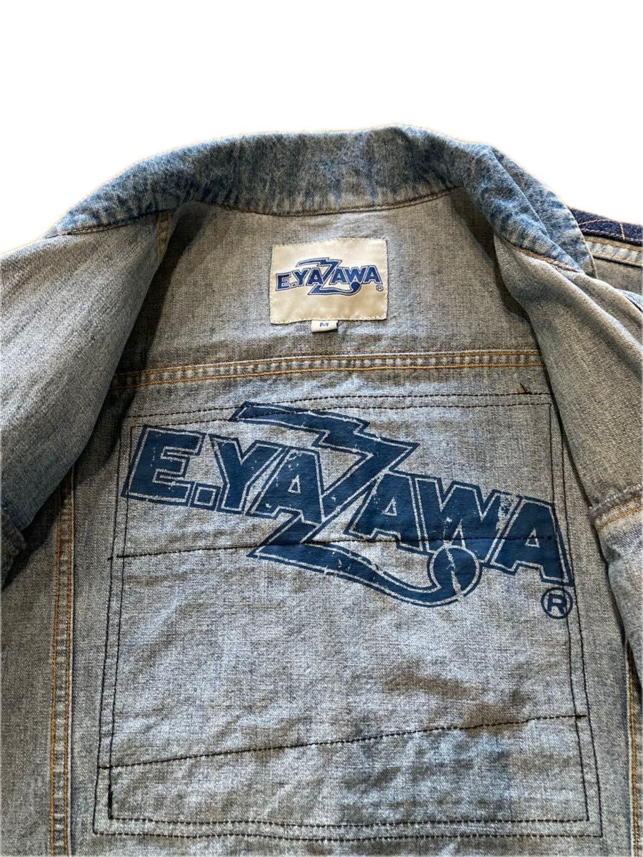 矢沢永吉ダメージ加工Gジャン リペア＆カスタム(20箇所以上) ワンオフ