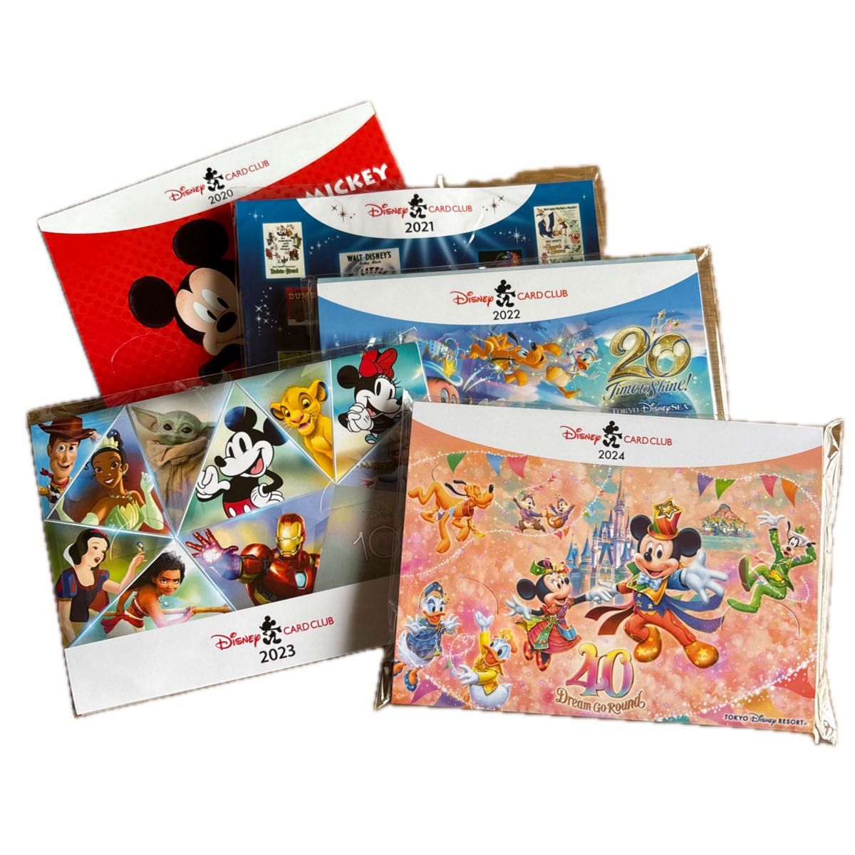 非売品】ディズニーカードクラブ 会員限定ピンバッジ 5個セット 2020