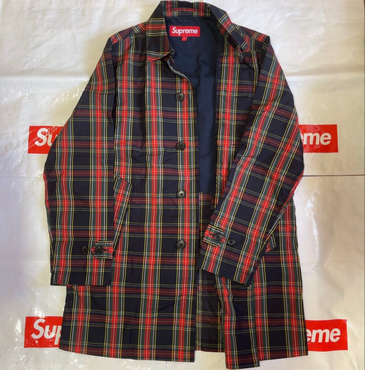 Supreme Plaid check Trench Coat チェック コート｜Yahoo!フリマ（旧