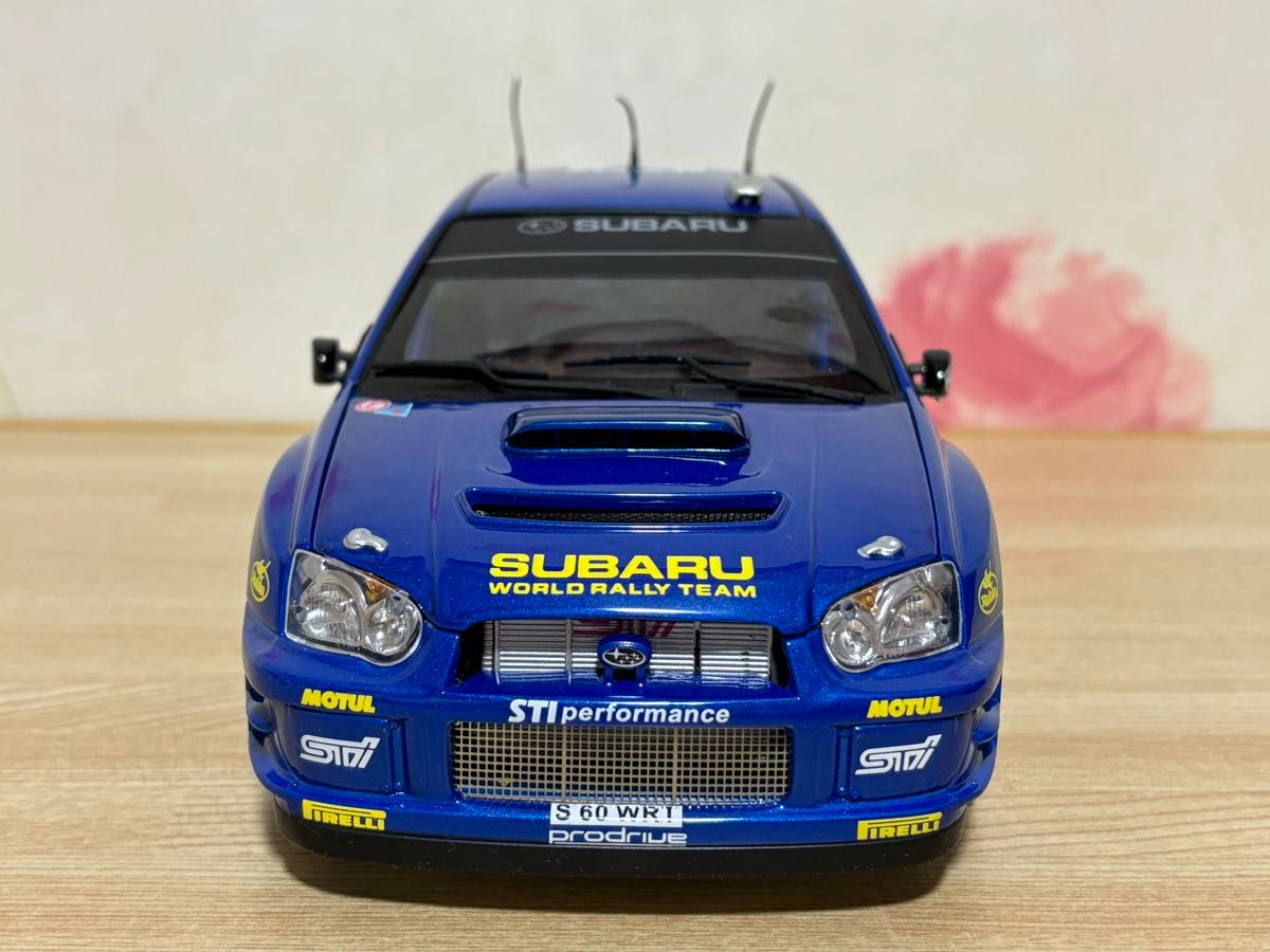 送料無料 1/18 スバル インプレッサ WRC 2003 ラリーカー ミニカー