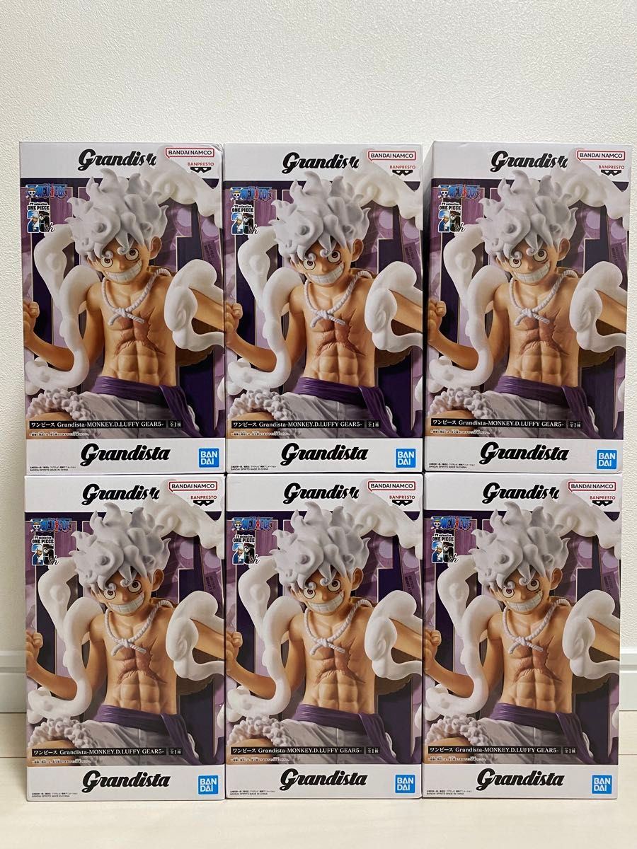 ワンピース Grandista ルフィ ニカ まとめ売り6個セット 新品未開封
