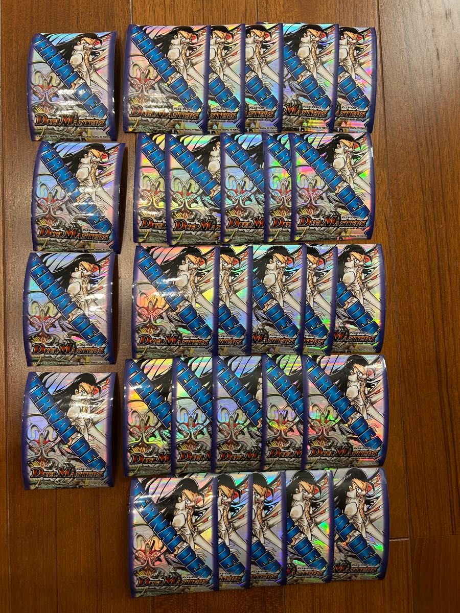 デュエルマスターズ 黒城凶死郎&悪魔神ドルバロム 絶版スリーブ 使用