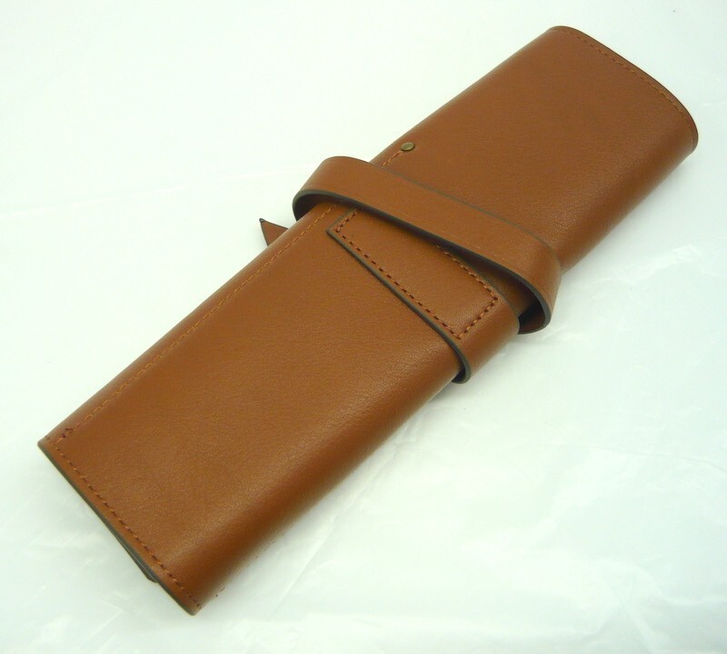 RALPH LAUREN レザー文庫カバー、ペンケース RALPH LAUREN レザー文庫