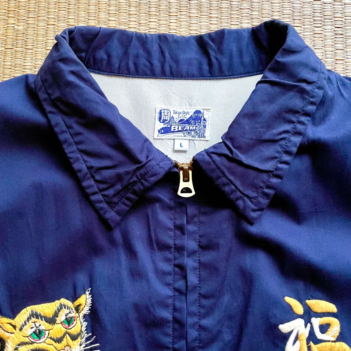 BEAMS×テーラー東洋 ベトジャン スカジャン ネイビー ビームス｜Yahoo