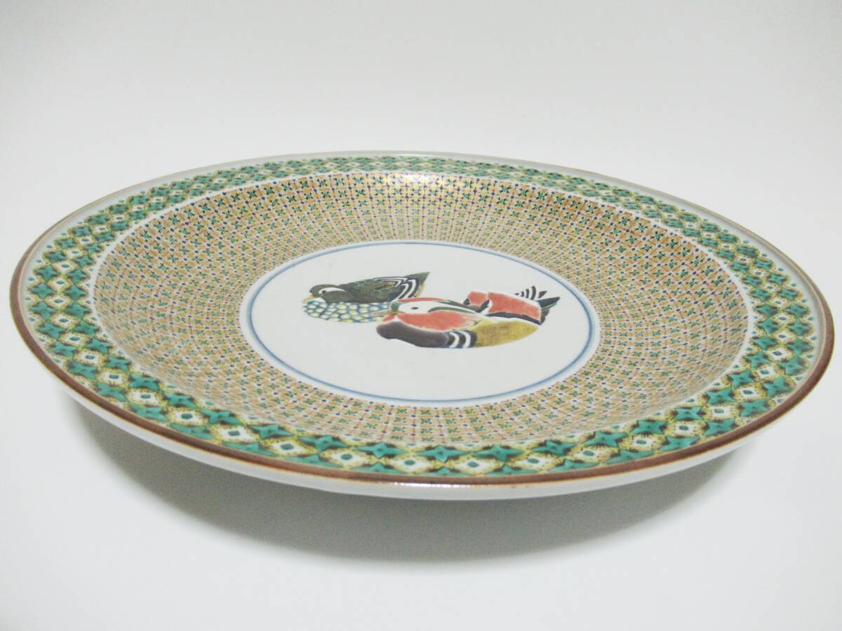 Yahoo!オークション - 美品 九谷焼 河上龍三 造 細密描 色絵 鴛鴦図 大