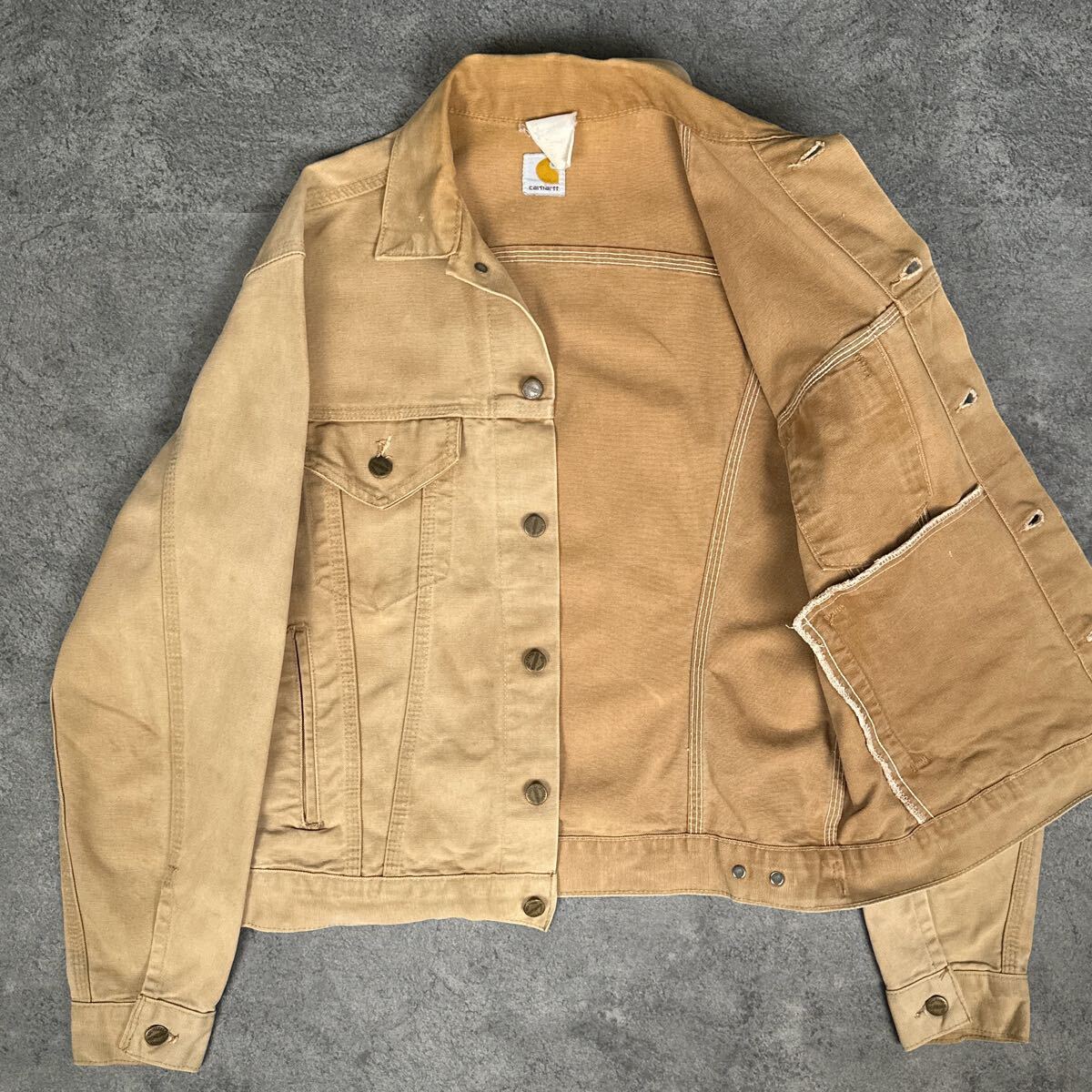 carhartt 80s ビンテージ 裏地なし トラッカージャケット カーハート